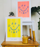 'Good Times' Sub Native X Glitterstudio A4 Risograph Print