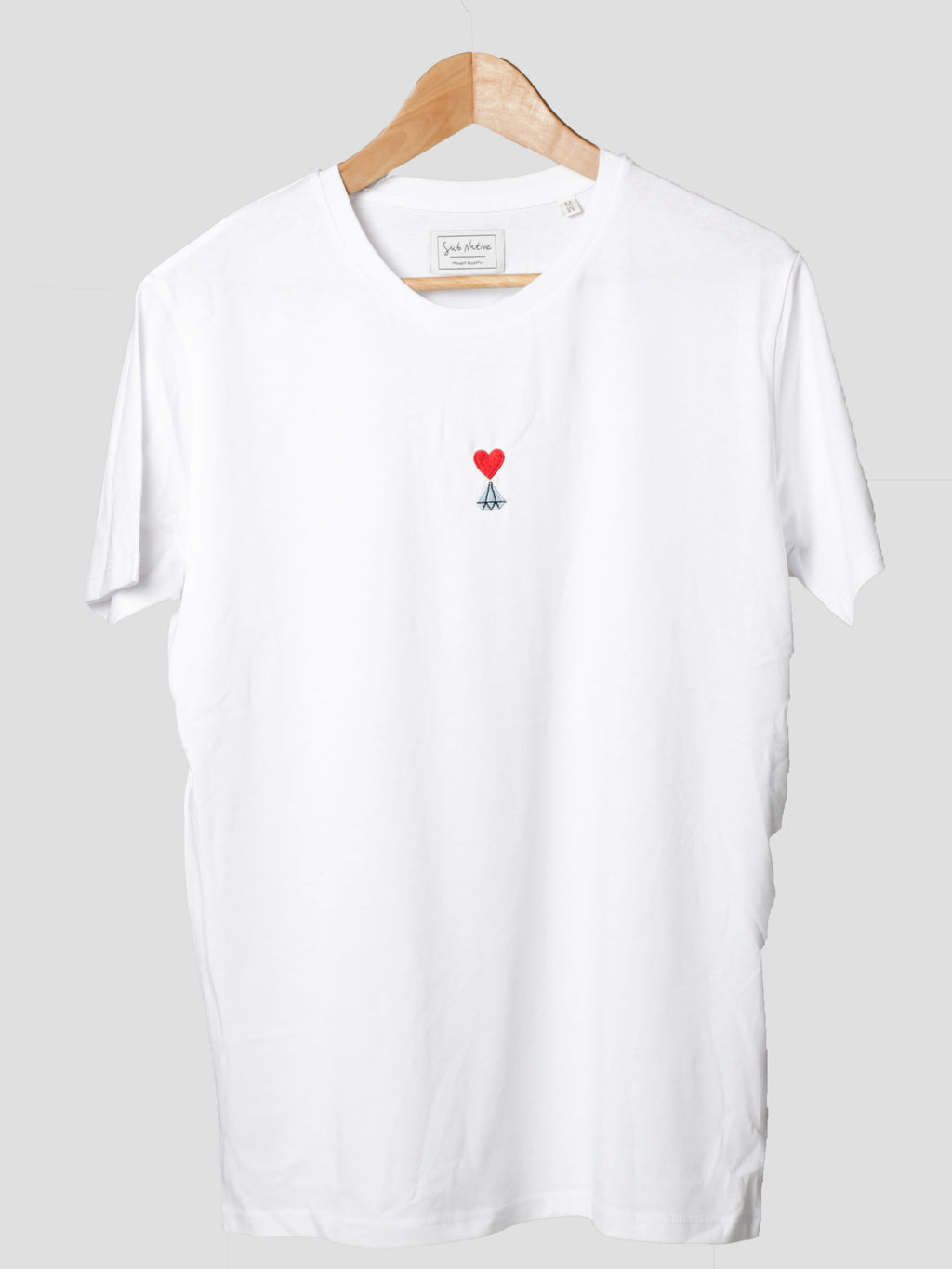 sub native hearts over diamonds embroidered t-shirt white