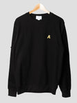 sub native just friends embroidered crewneck sweatshirt black