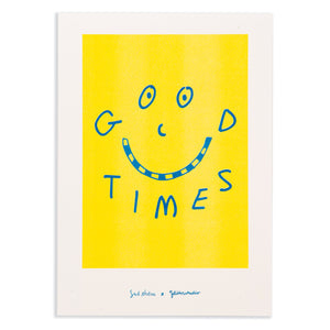 'Good Times' Sub Native X Glitterstudio A4 Risograph Print