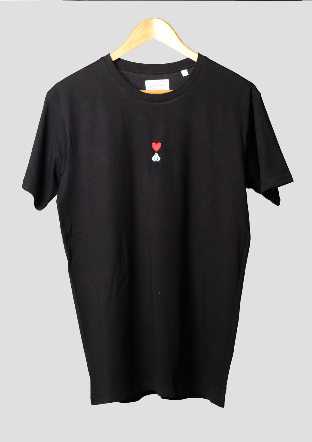 sub native hearts over diamonds embroidered t-shirt black