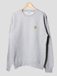 sub native just friends embroidered crewneck sweatshirt heather grey