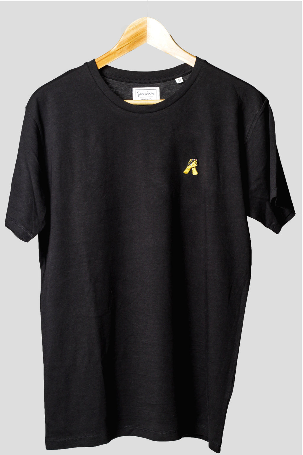 sub native just friends embroidered icon t-shirt black