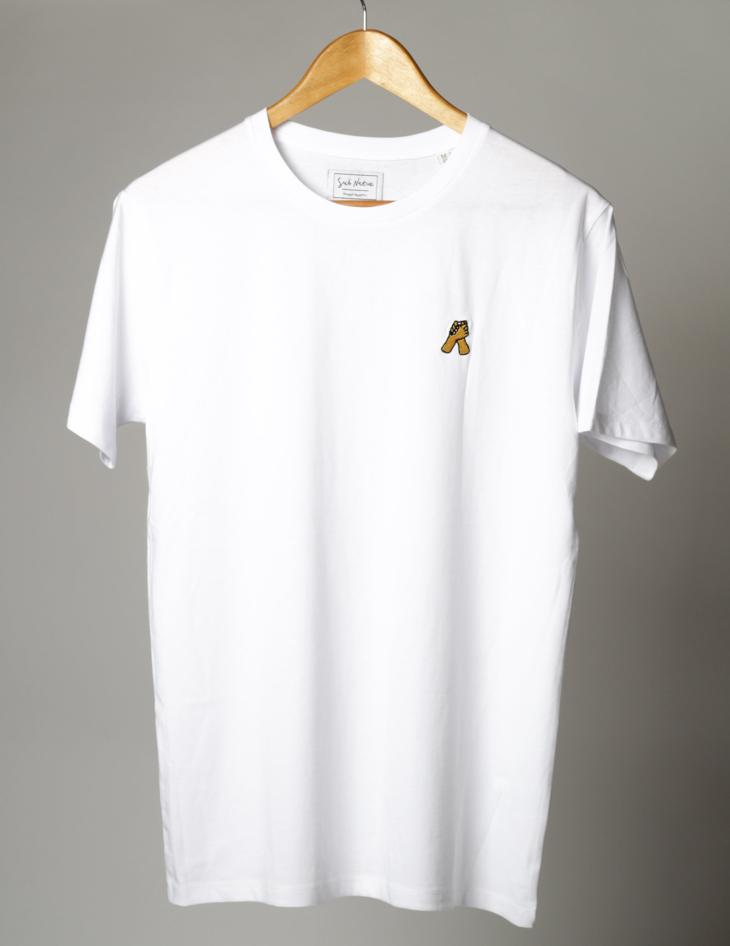 sub native just friends embroidered icon t-shirt white