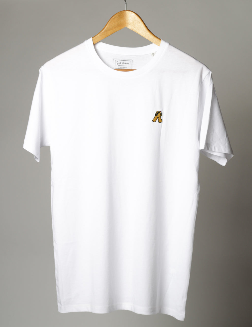 sub native just friends embroidered icon t-shirt white