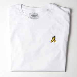 sub native just friends embroidered icon t-shirt white